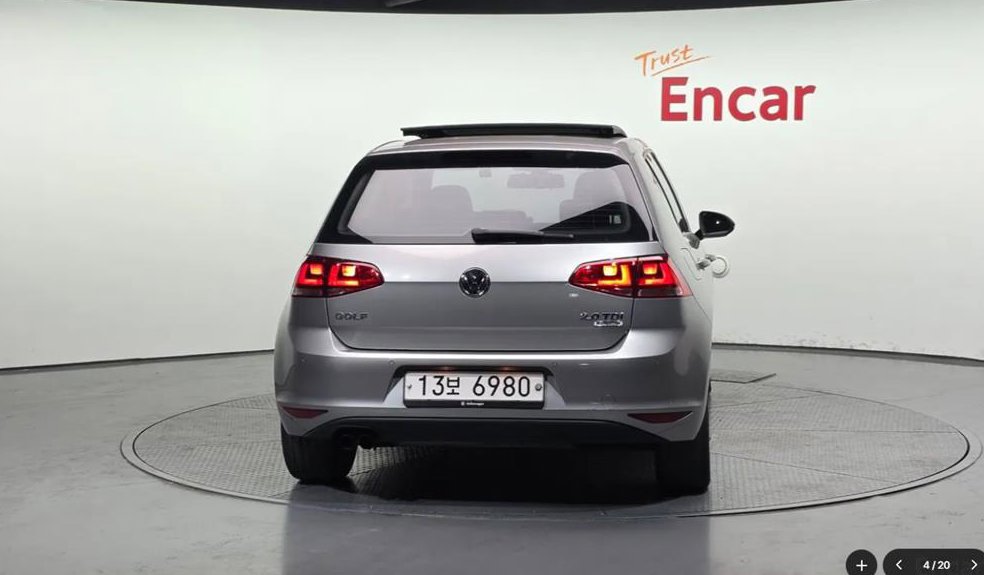 폭스바겐 골프 2.0 TDI 사진 4